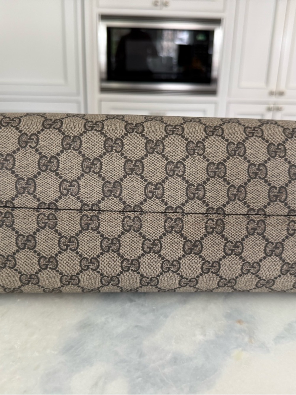Gucci Reversible Tote with GG Coated Canvas/Black - Picture 11 of 13